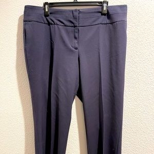 Navy blue straight leg trouser